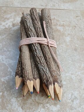 Hand Crafted Bundle Of 10 Colored Pencils
